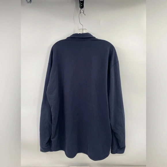 BYLT Drop Cut L/S Polo Shirt  Performance Athleisure Blue 2XL Stretch Mens - Picture 4 of 5